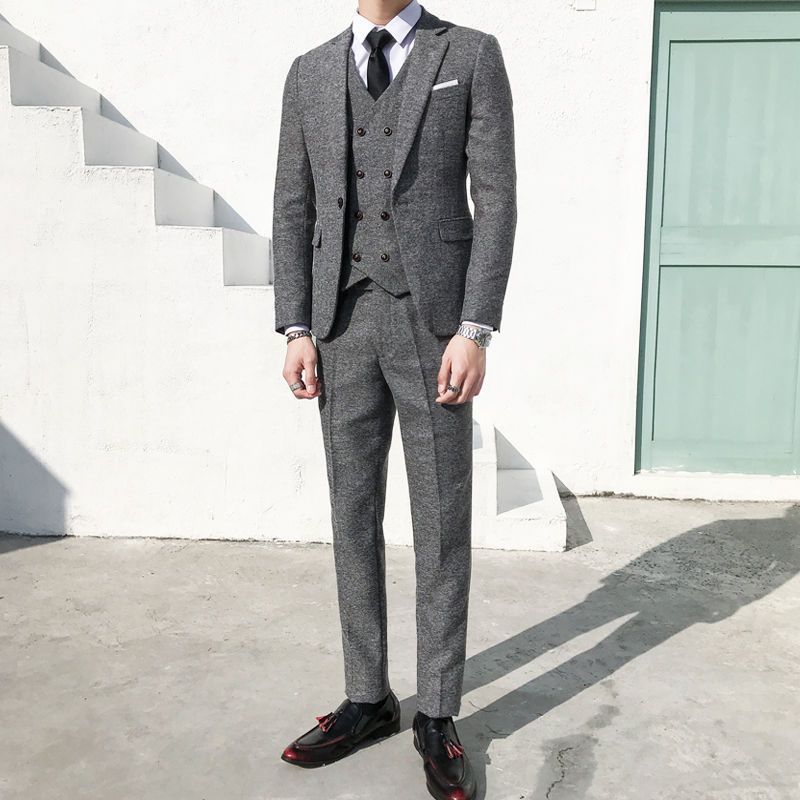 Grey (suit+waistcoat+trousers)