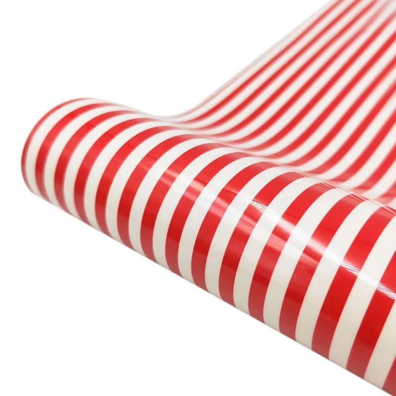 30 x 25 cm (12 x 10 inch) rood-witte lijnen