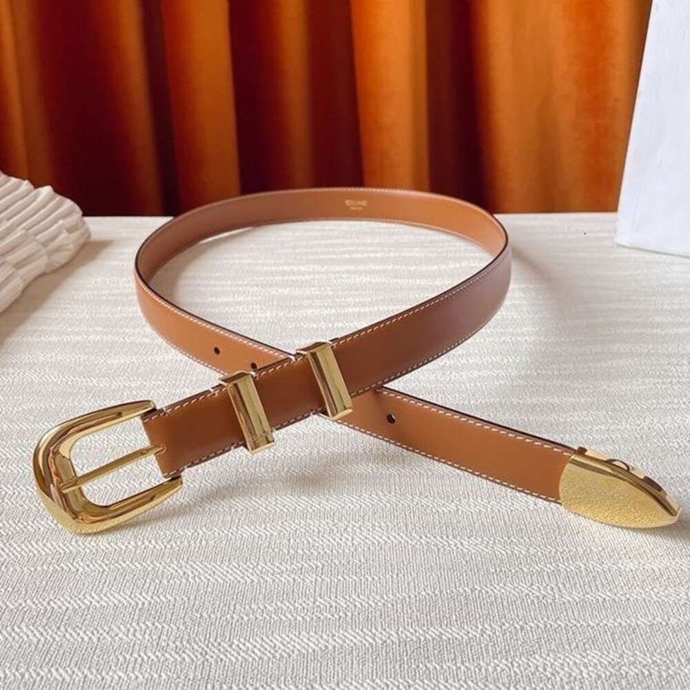 2.5cm Brown Gold Buckle