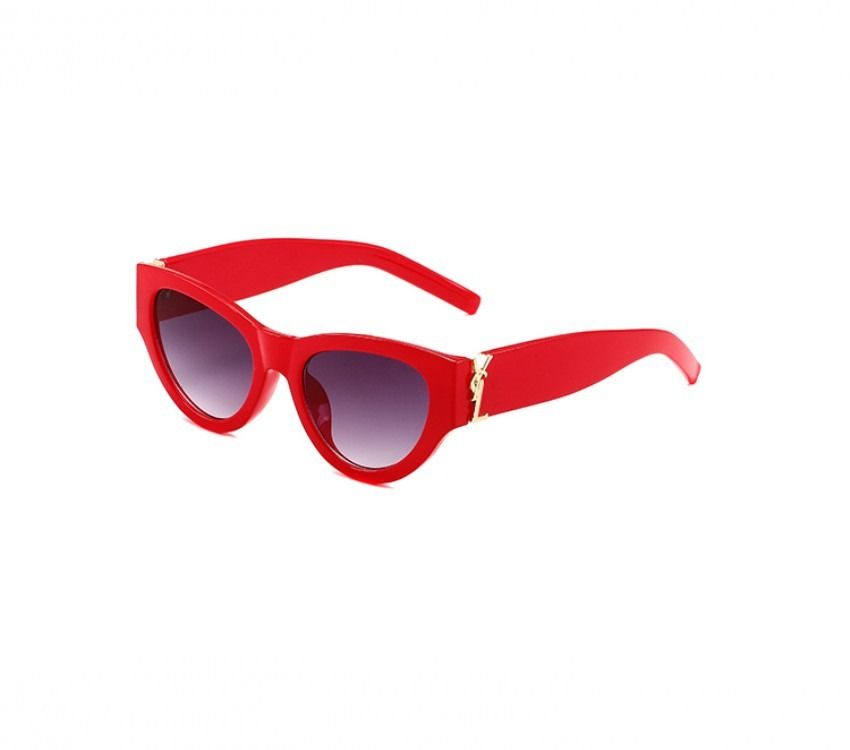 Red frame double grey lens