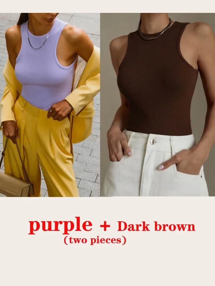 Purple and brown