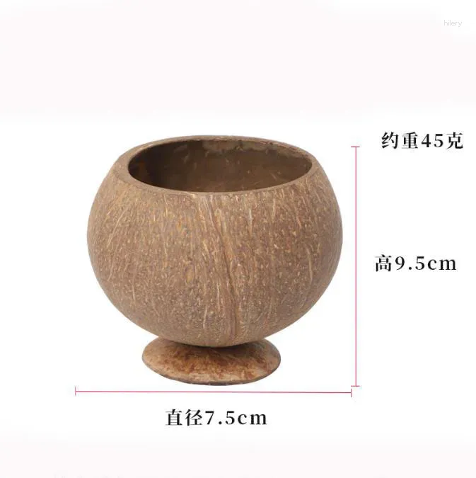 Coconut shell cup