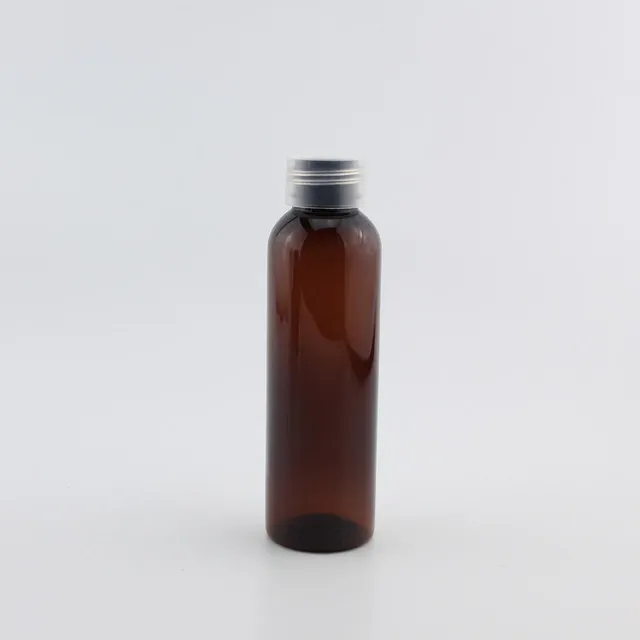 120ml plastic brown bottle clear