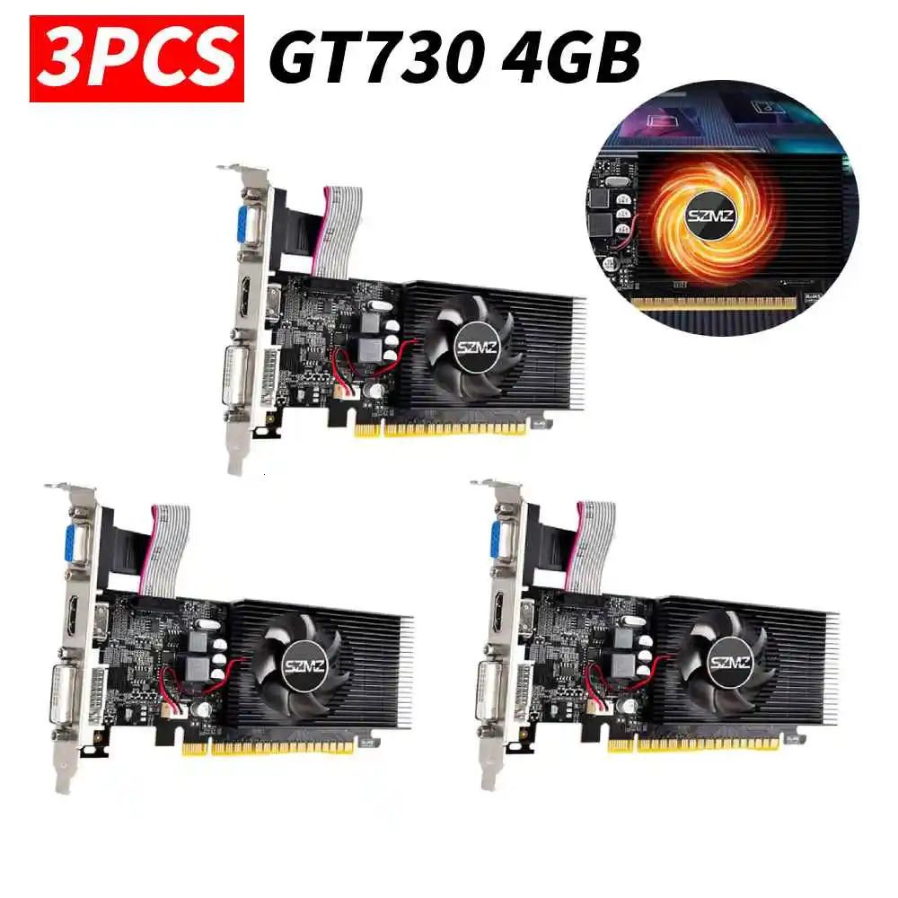 3PCS GT730 4GB