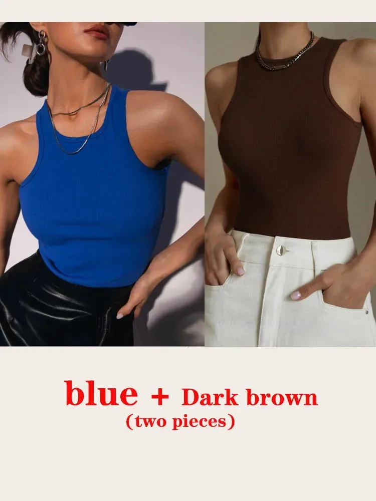 Blue and dark brown