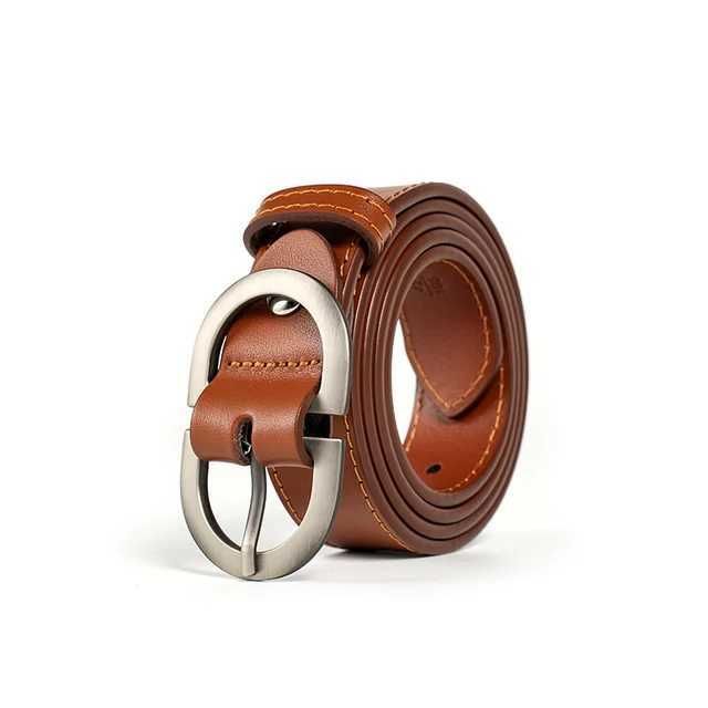 Brown Silver Buckle