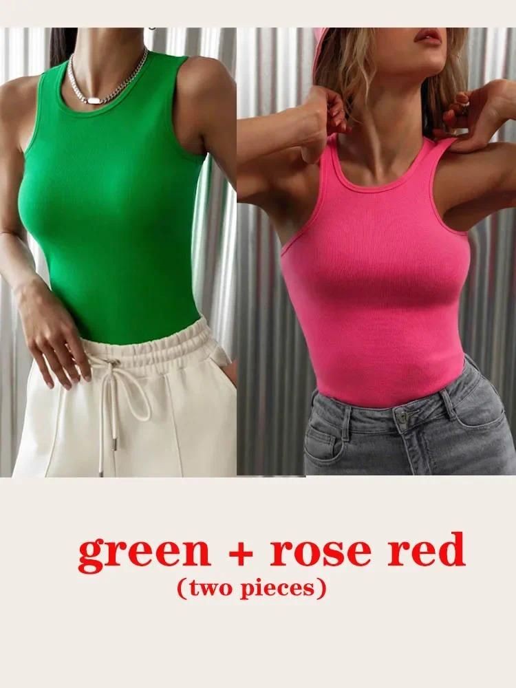 Green and rose red