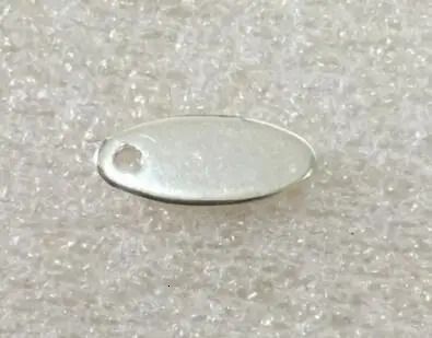 Silver Plated Color-Tag with Ring