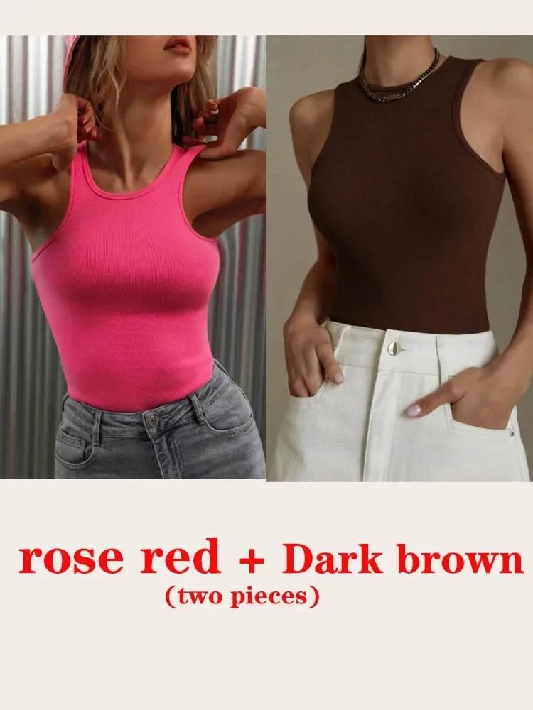 Rose red and brown