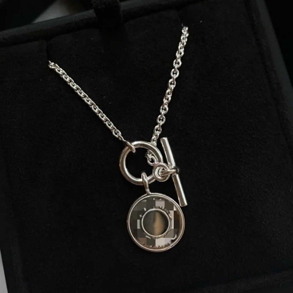 h Compass Necklace Pure Silver Mater