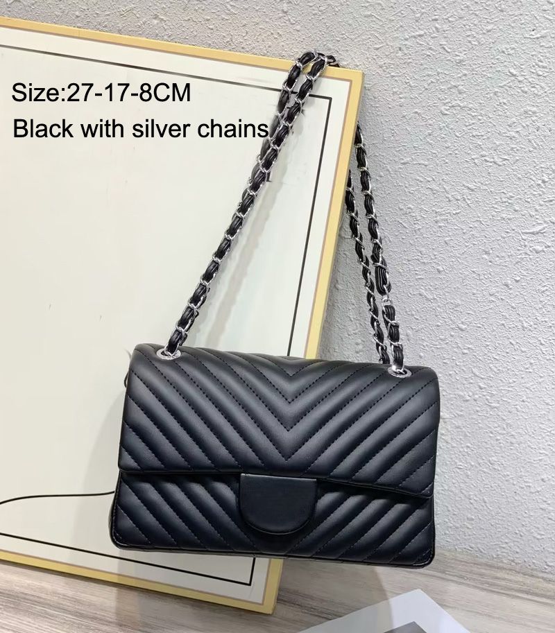 Style C Black Silver Chain