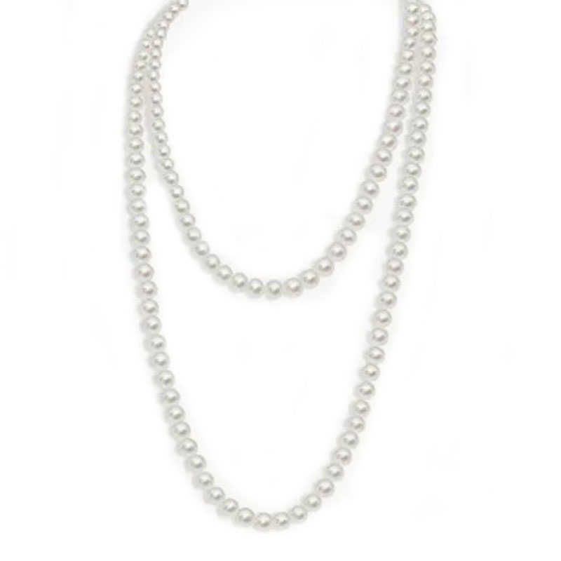 150cmの長さの真珠のネックレス
