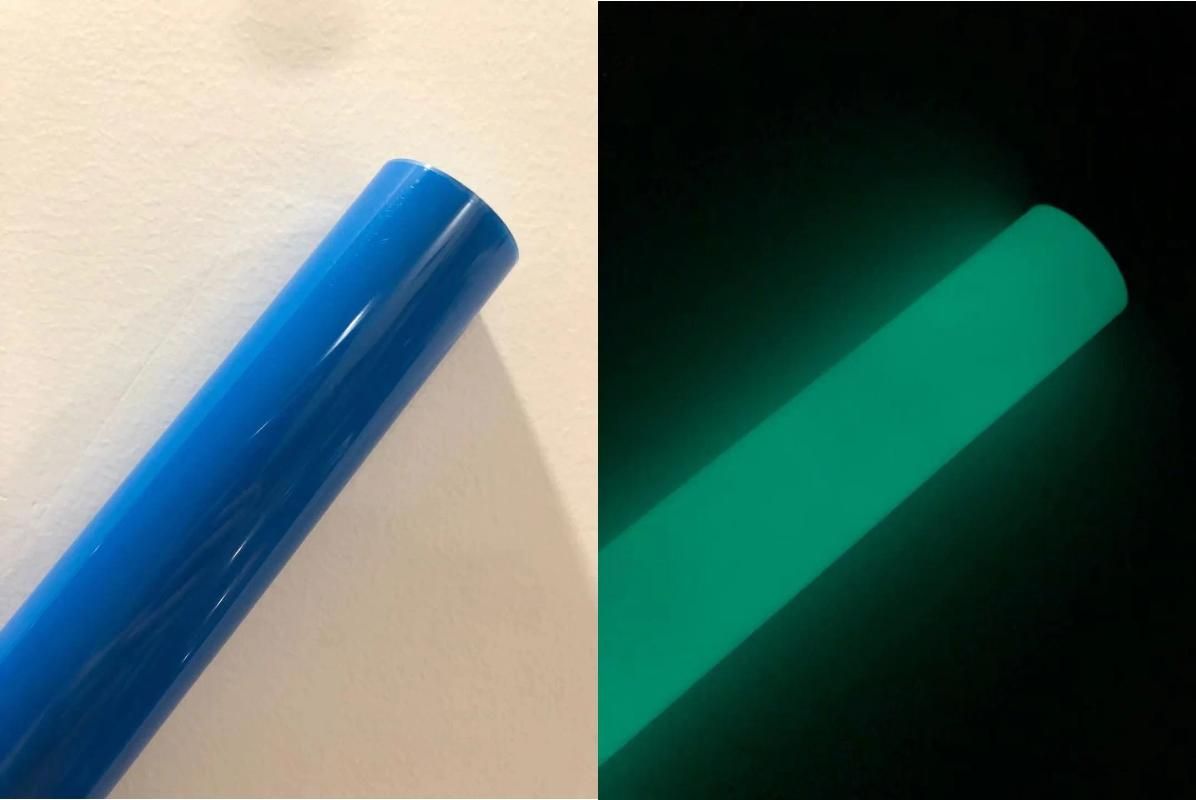 30,5cmx100cm 10 Fluoreszierendes Blau