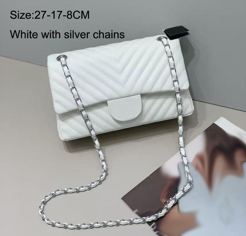 Style C White Silver Chain