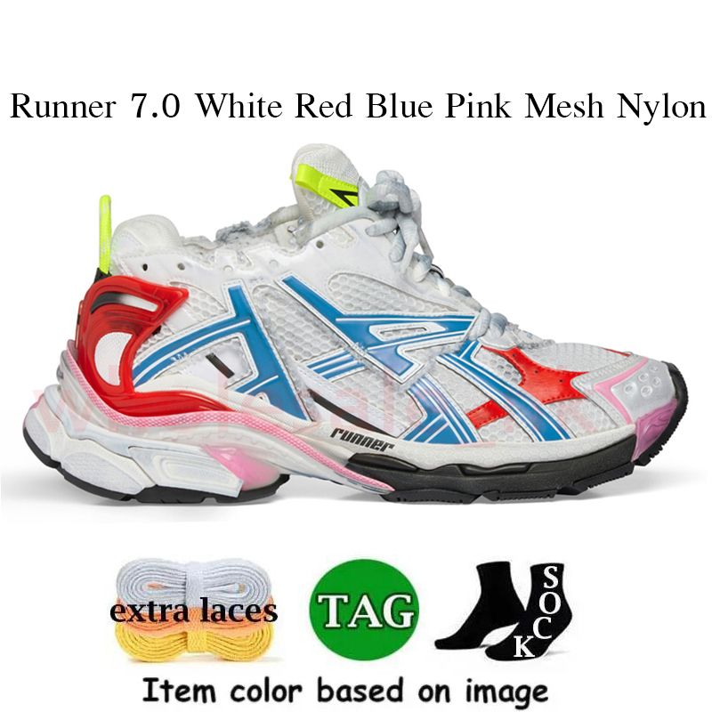 B16 Runner 7.0 White Red Blue Pink Mesh