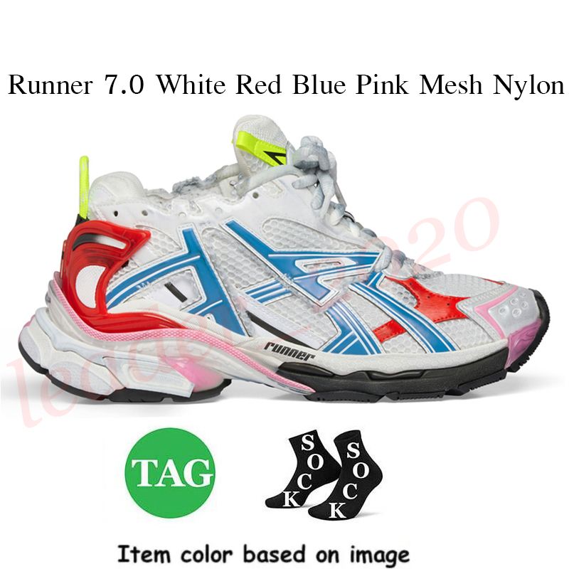 B15 Runner 7.0 White Red Blue Pink Mesh