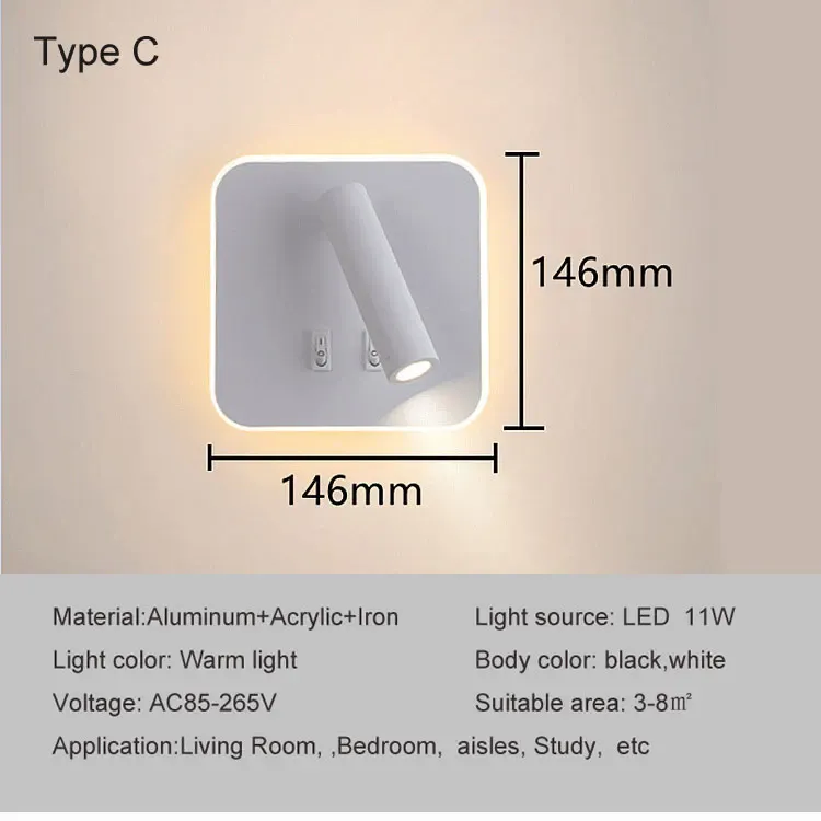 11-15W Warm light Type C white