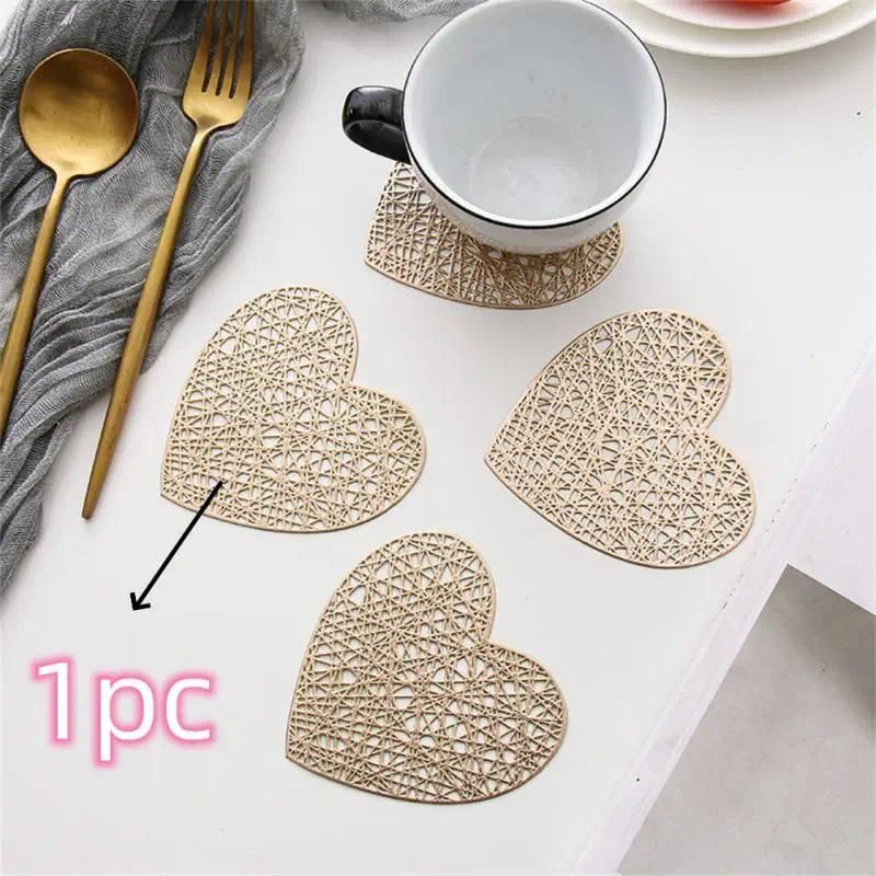 15cmX15cm 1pc CHINA Heart gold