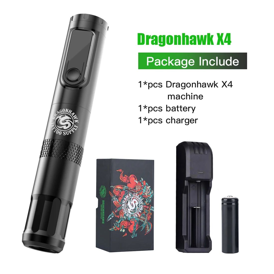 Dragonhawk X4-zwart