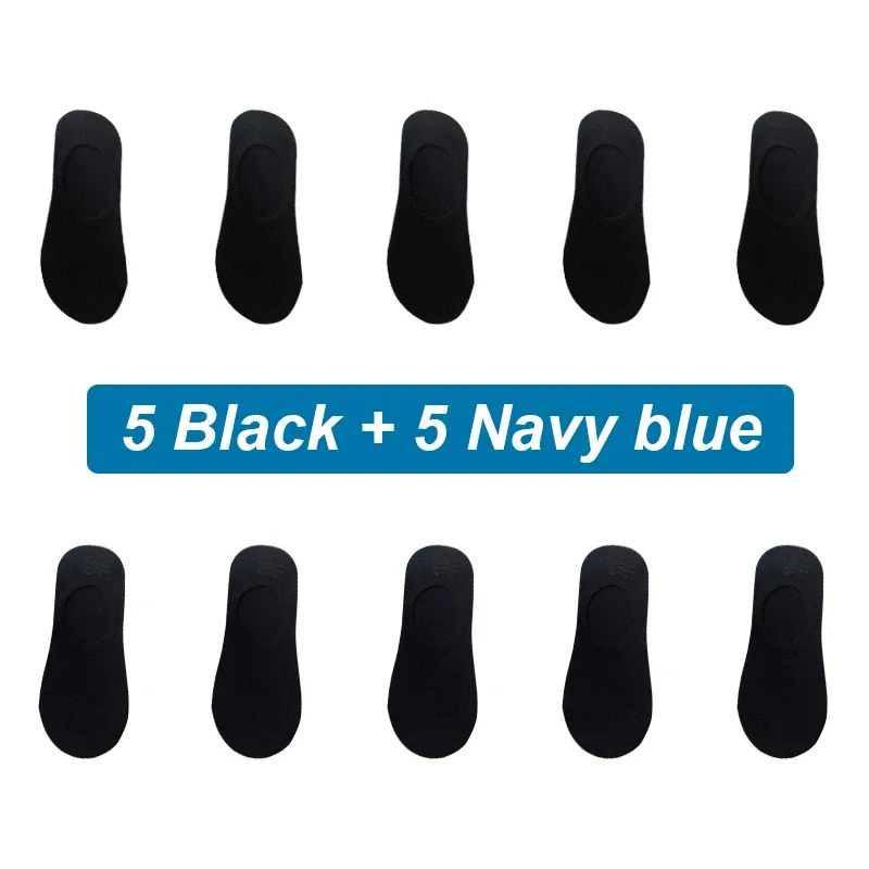 5 black 5 navy blue