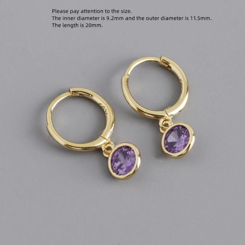 1 paire violet 9,2 mm