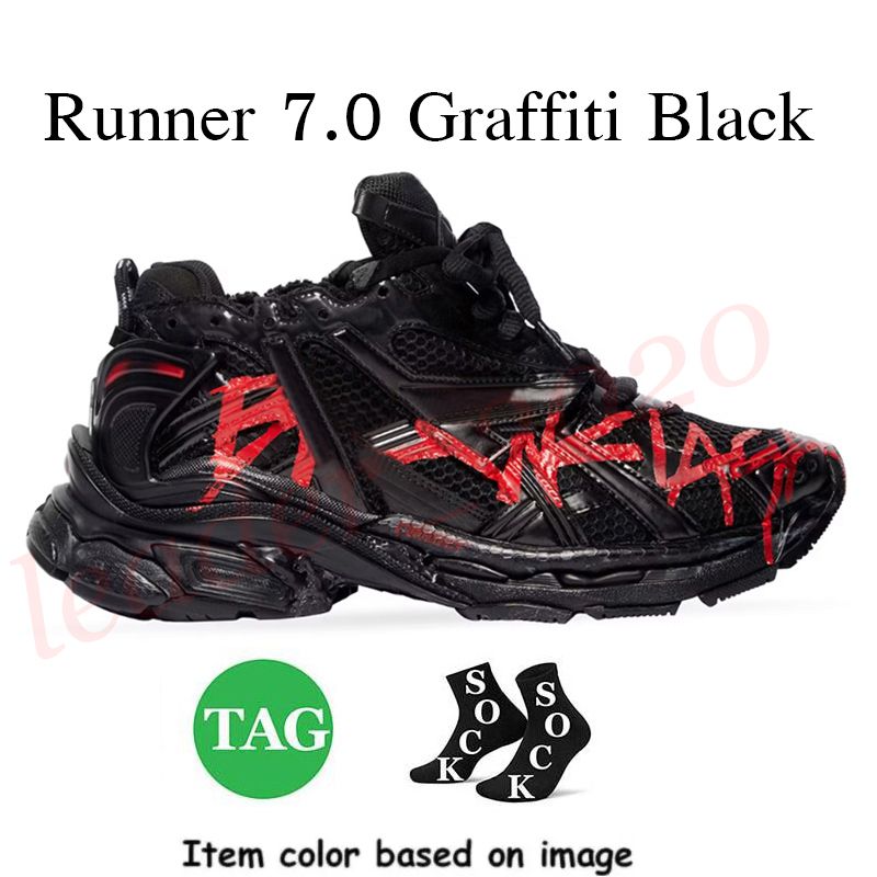 B17 Runner 7.0 Graffiti Black Red 35-45