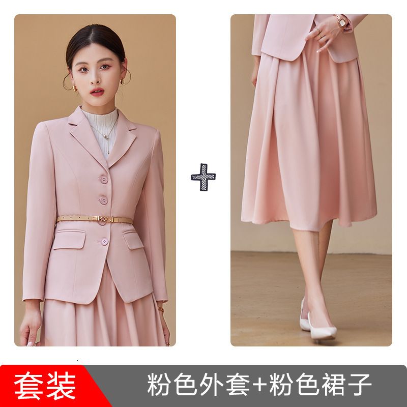 Pink Coat + Pink Skirt