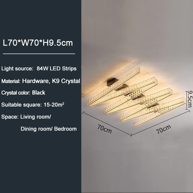 Dimmable Cool Light L70 W70 H9.5CM