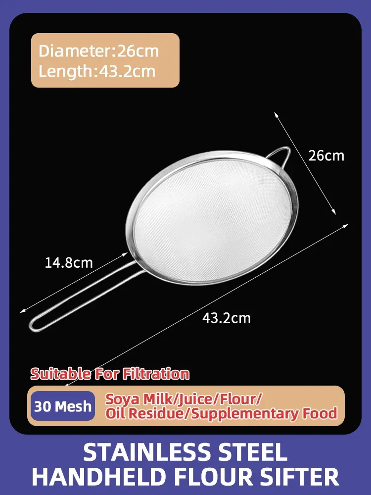 B 26 cm 30 mesh