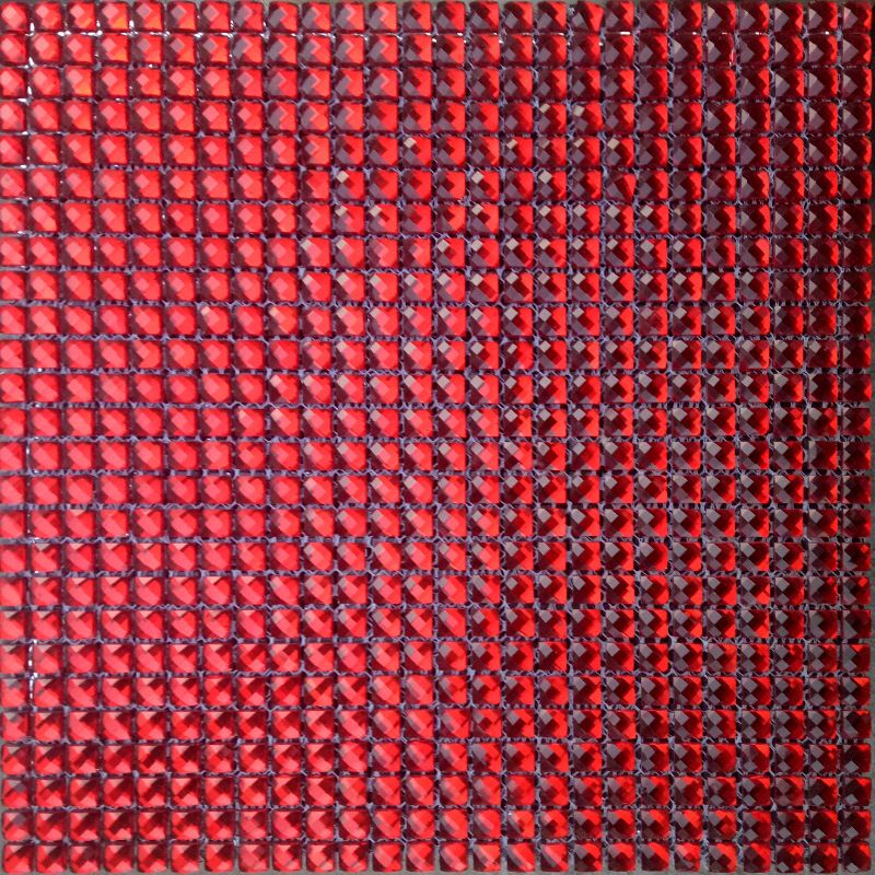 Grande Rosso 1cm cucito 13 lati 300X300X4mm