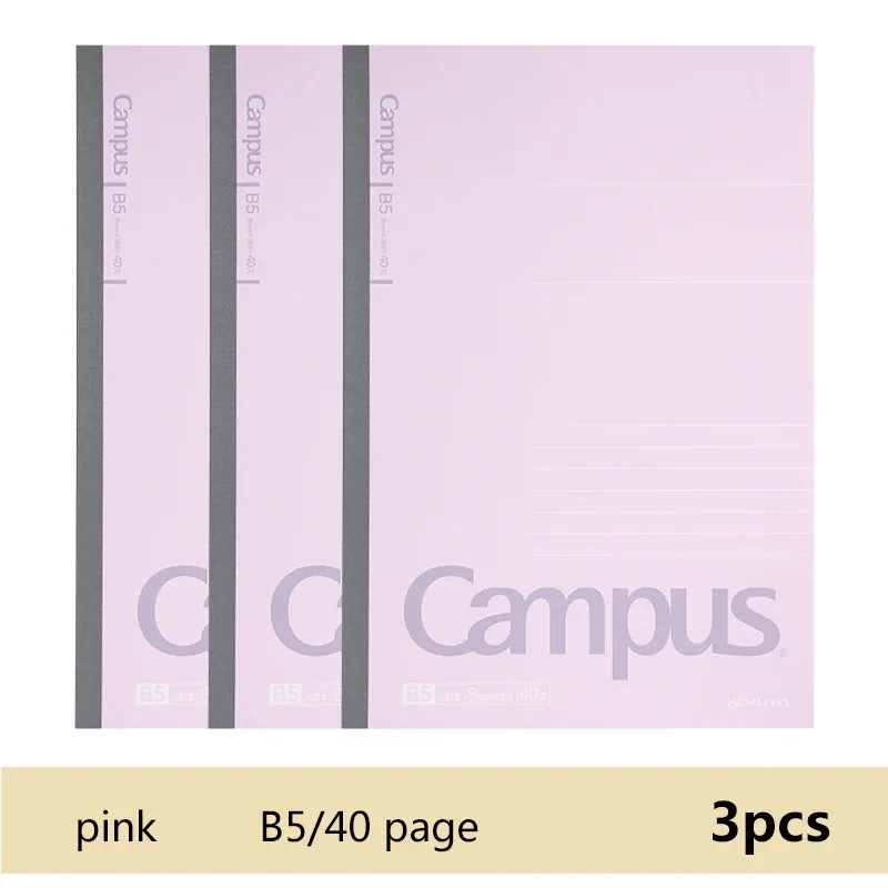 B5 40 Strona Pink 3pcs