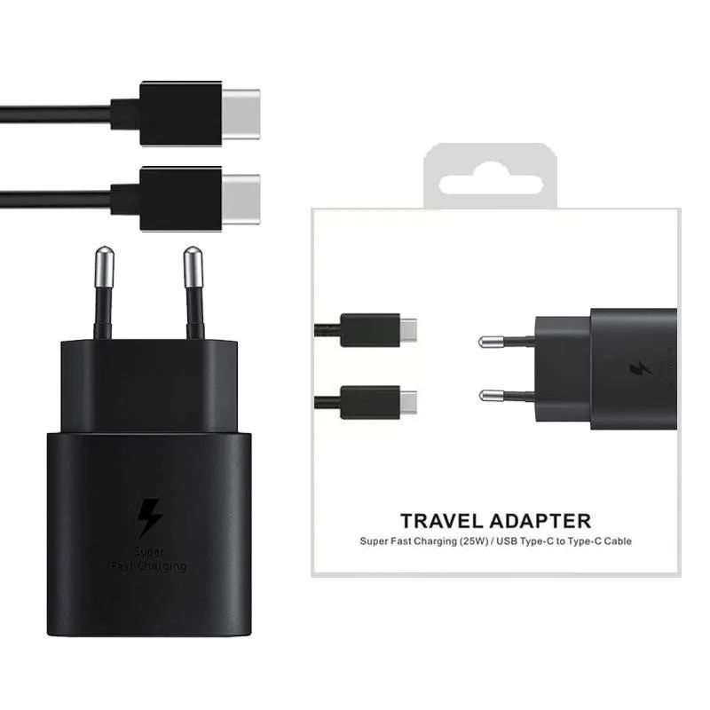 EU Charger with Type-C PD Cable