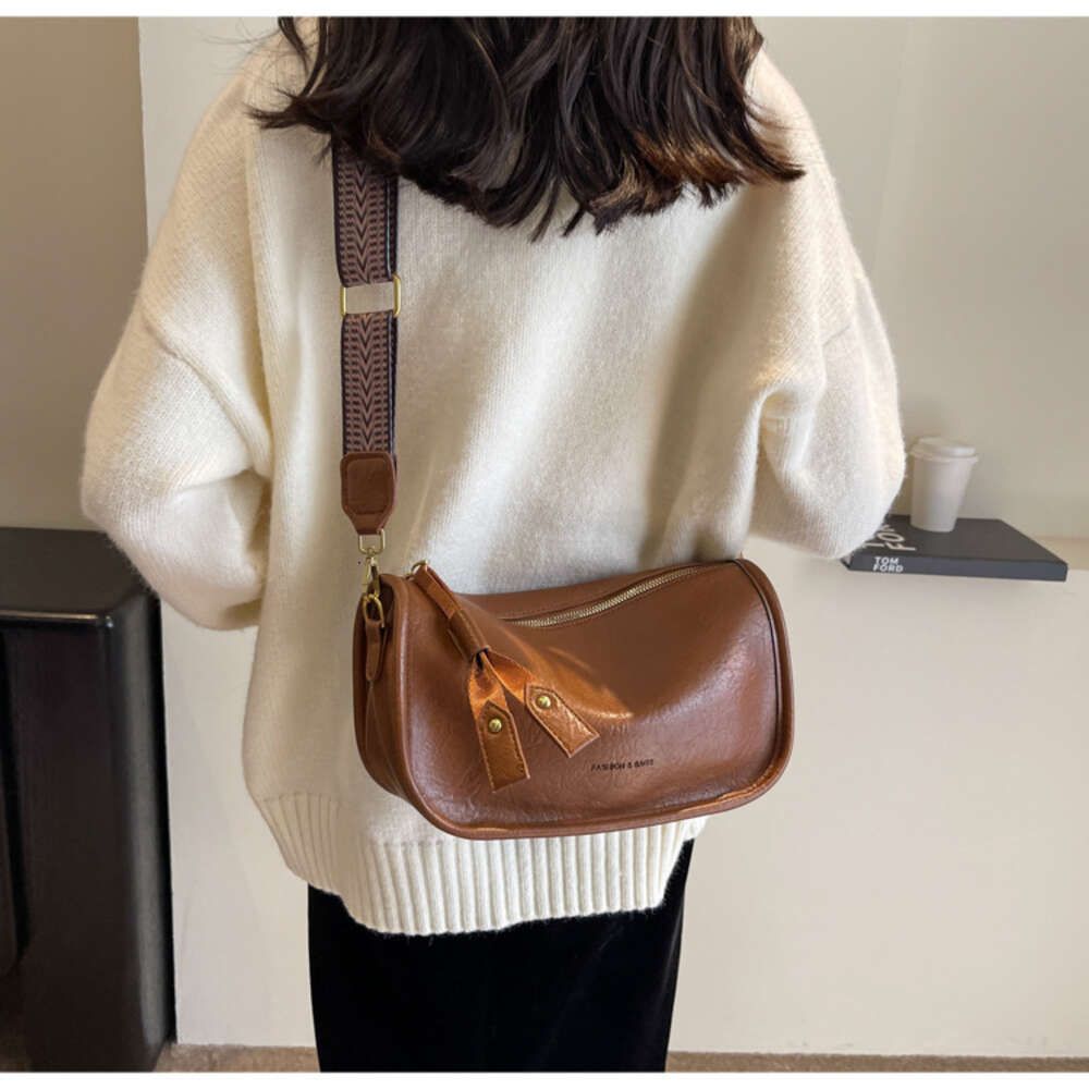 Brown Single Long Shoulder Strap