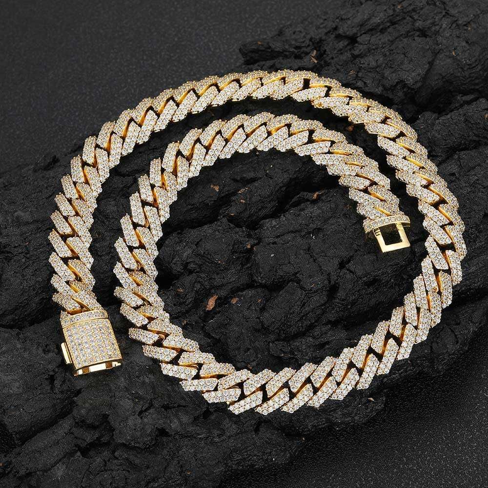 12mm Gold-Necklace 20inch(50.80cm)