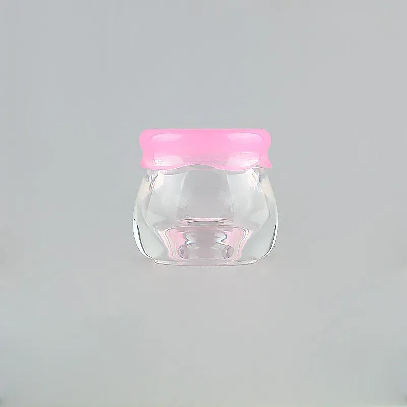 2pcs transparent pink