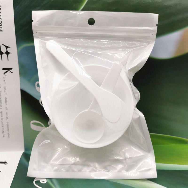 Bowl stick spoon 3 pieces with packaging