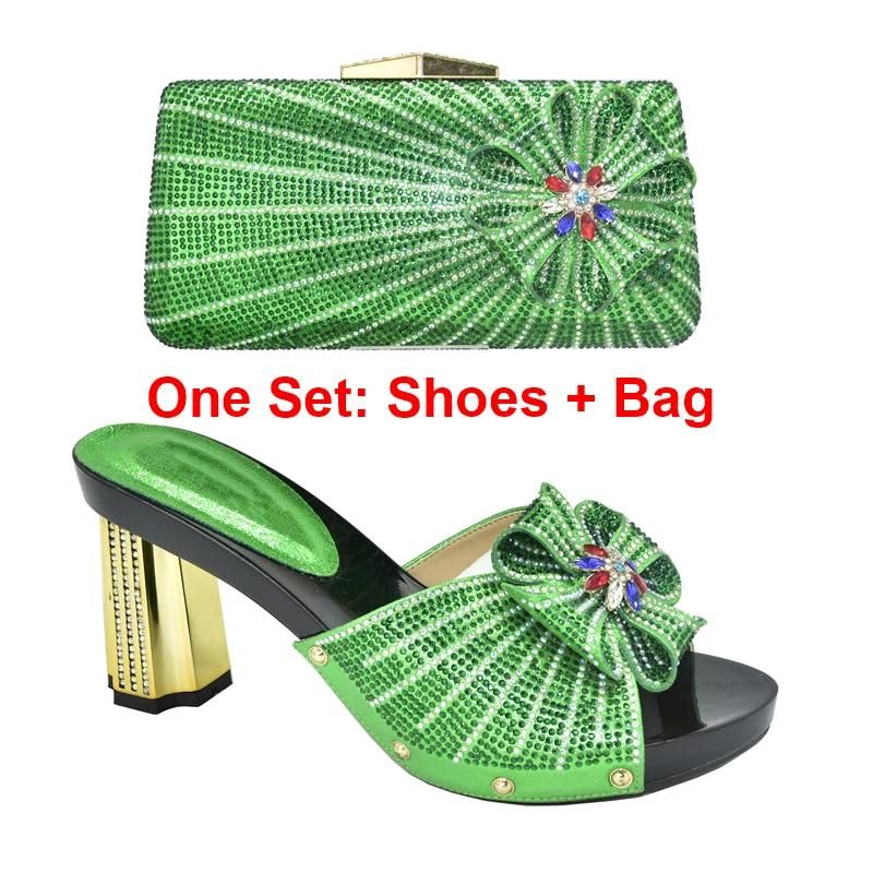 Green Shoes and Bag