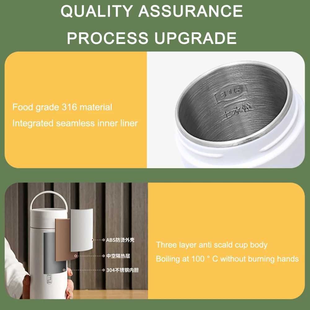 Travel Electric Kettles 500ML Portable 5 Travel Electric Kettles 500ML Portable - Image 5
