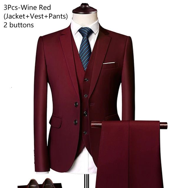 2 Button Red Wine