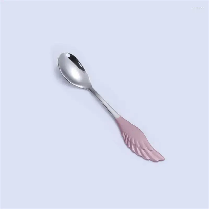 Pink silver spoon