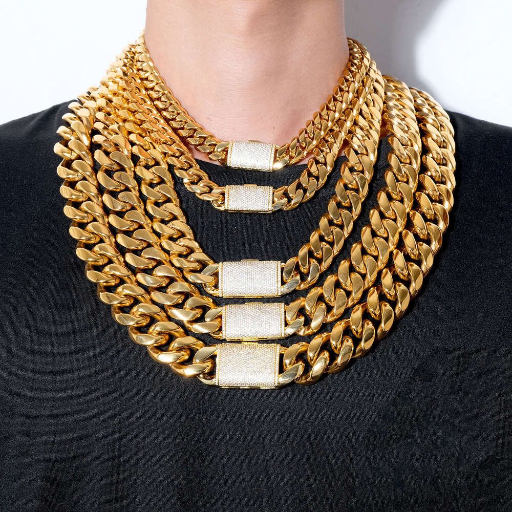 Gold-Thick Cuban Chain-14mmx20 Inches