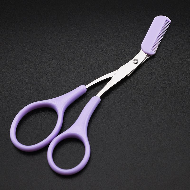 Фиолетовые ножницы для бровей