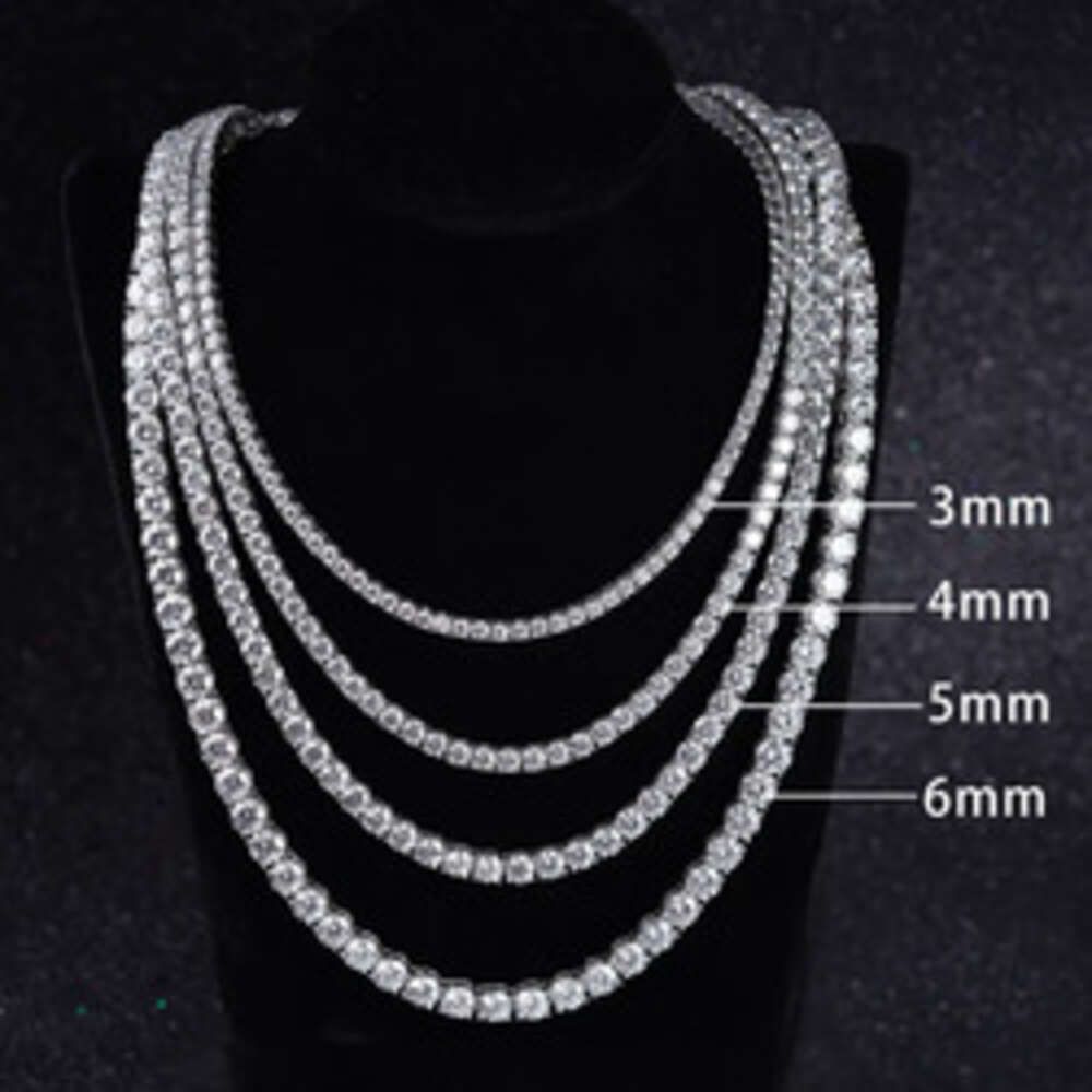 6 mm Def Moisnsaite + or blanc 14 carats-6 pouces