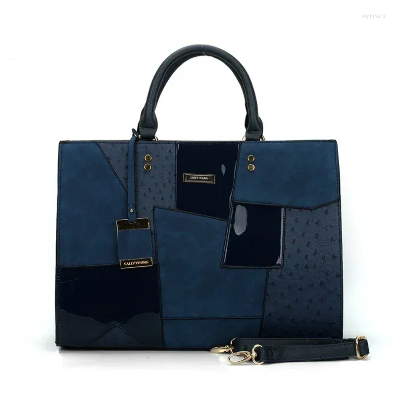 Blue shoulder bag