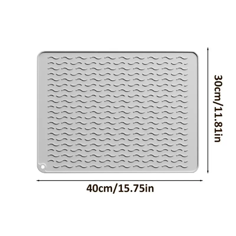 40 x 30 x 0,5 cm China grijs klein formaat