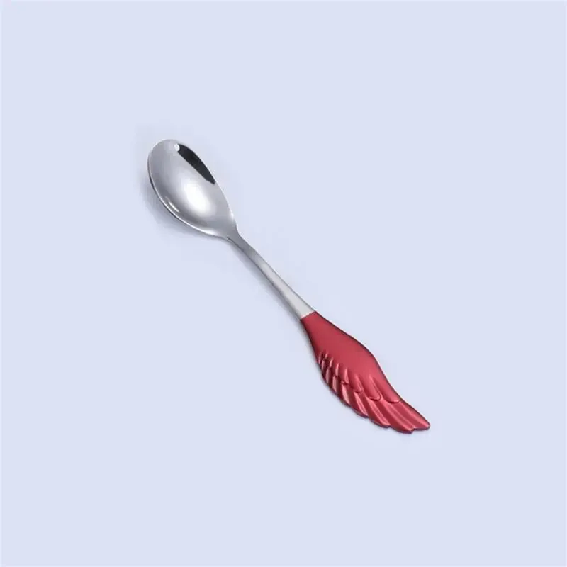 Red silver spoon