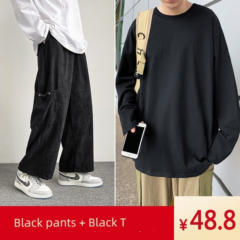 Pantalones negros + camiseta negra