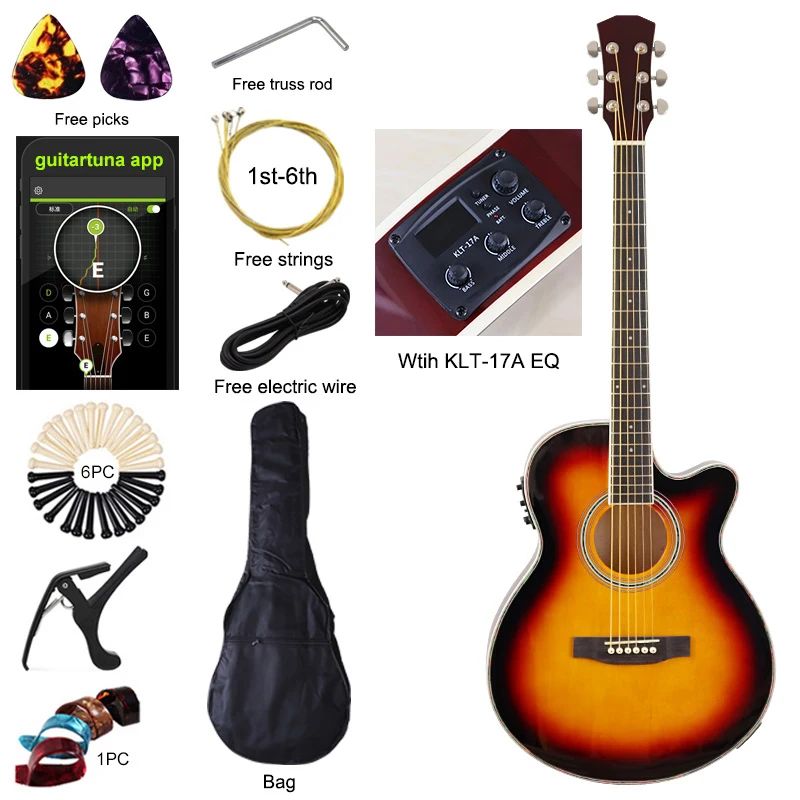 Color:M3 guitar with bag