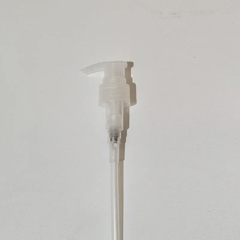 plastic white bottle clear pump