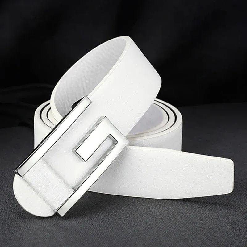 White Silvery buckle
